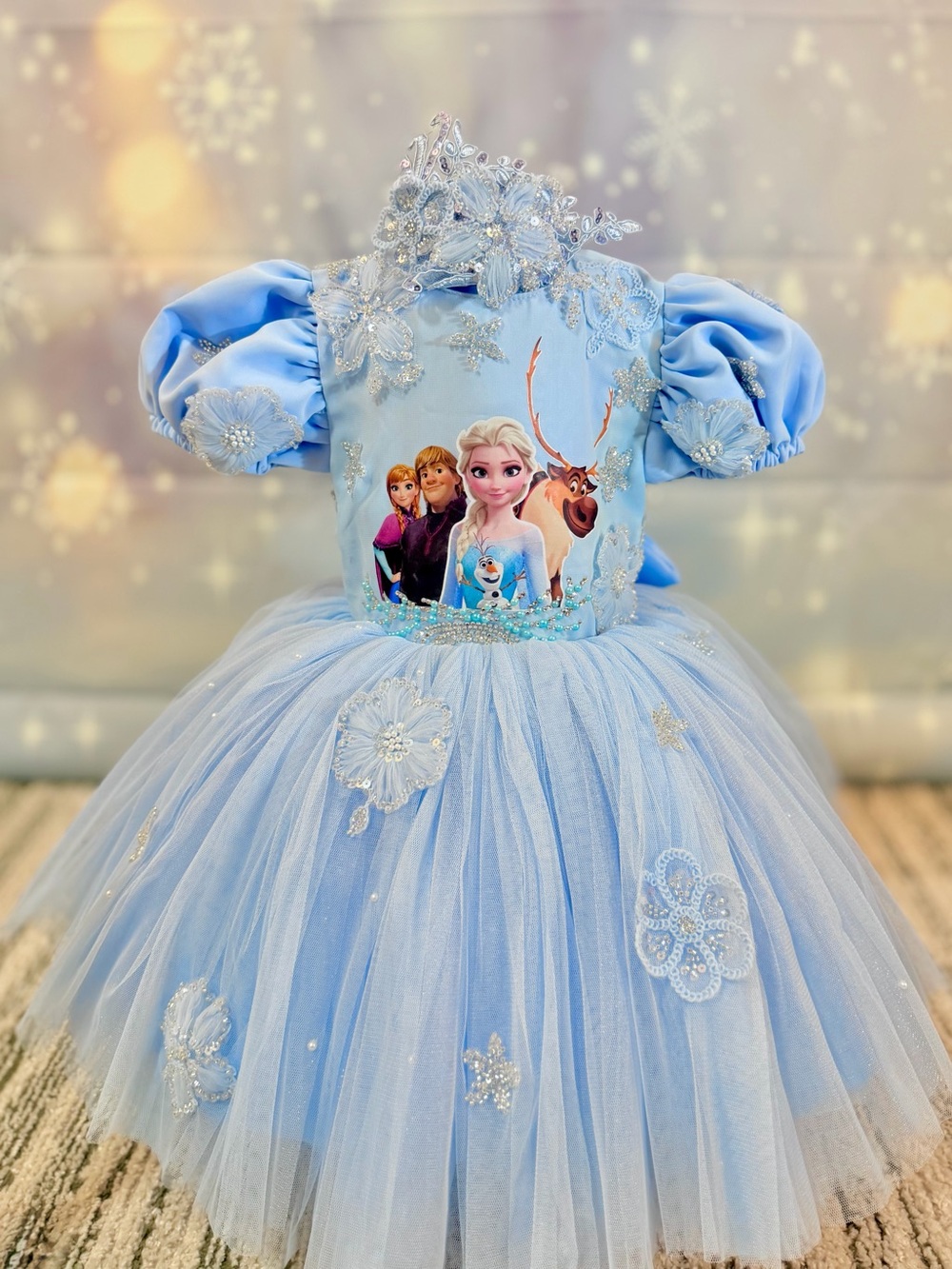 Disney Light Blue Elsa Tulle Costume Dress
